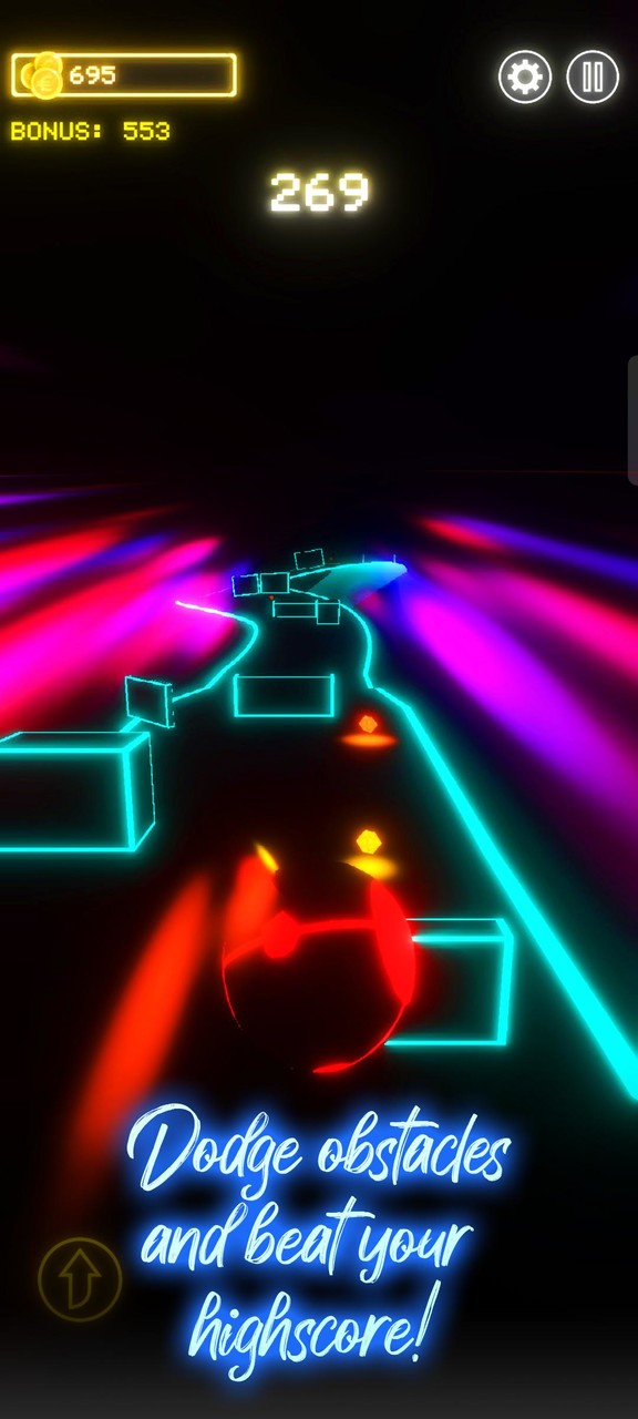 Blocky Slider: Fast Cyperpunk- screenshot image 1_Popularmodapk.com