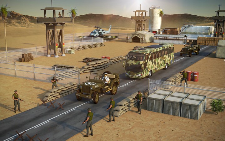 US Army Coach Bus Simulator screenshot image 4_Popularmodapk.com