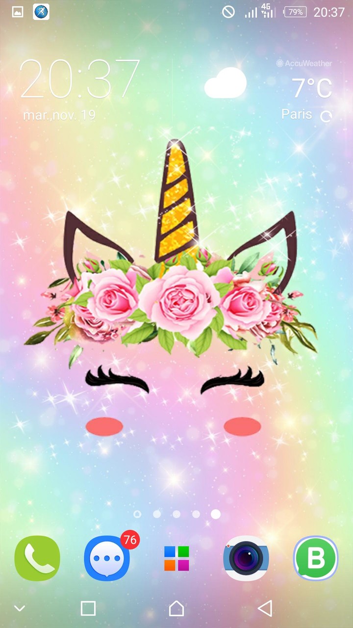 Cute Unicorn Girl Wallpapers - Kawaii backgrounds screenshot image 4_Popularmodapk.com