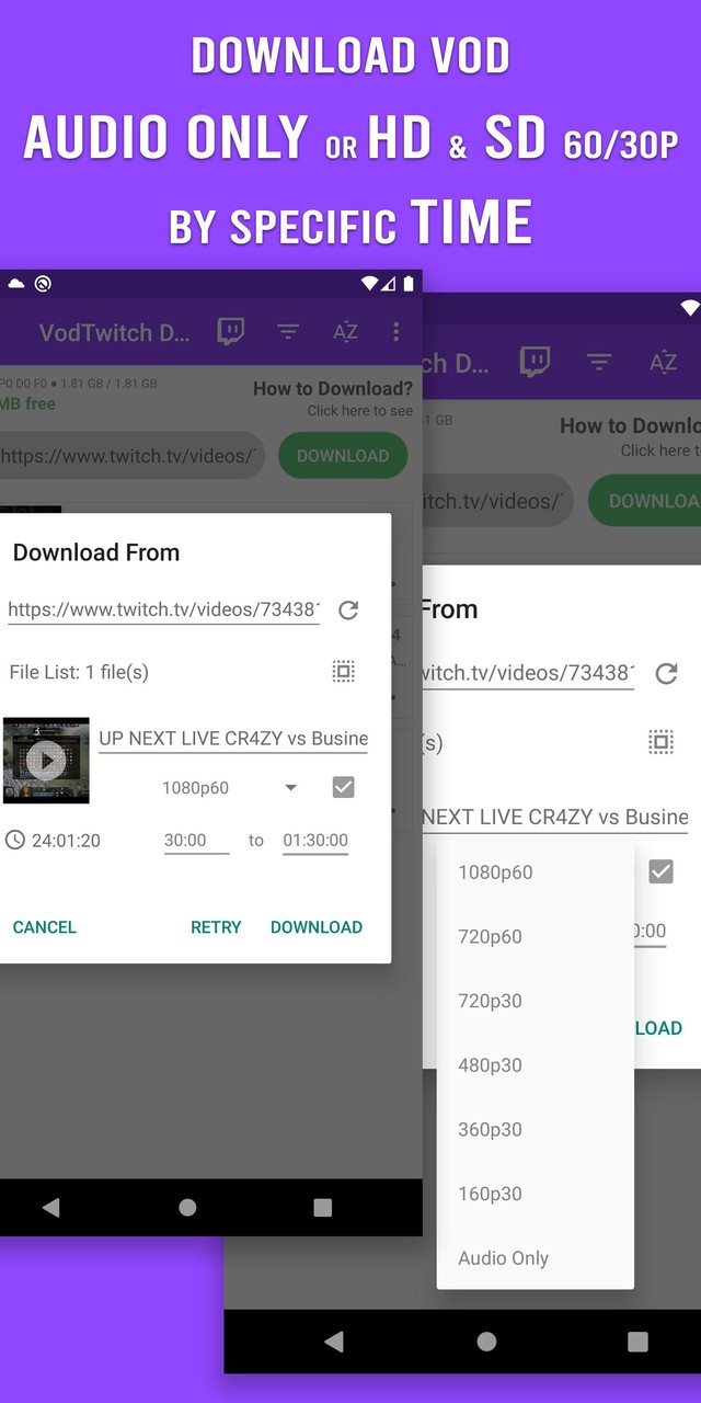 Video Downloader for Twitch screenshot image 2_Popularmodapk.com