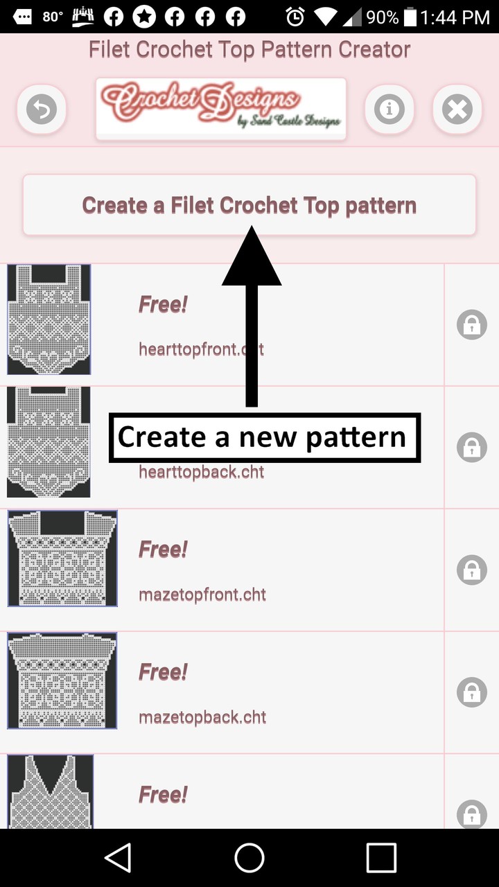 Filet Crochet Top Pattern Creator screenshot image 1_Popularmodapk.com