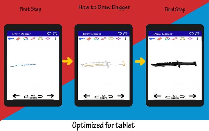 How to Draw Dagger Easy screenshot image 8_Popularmodapk.com