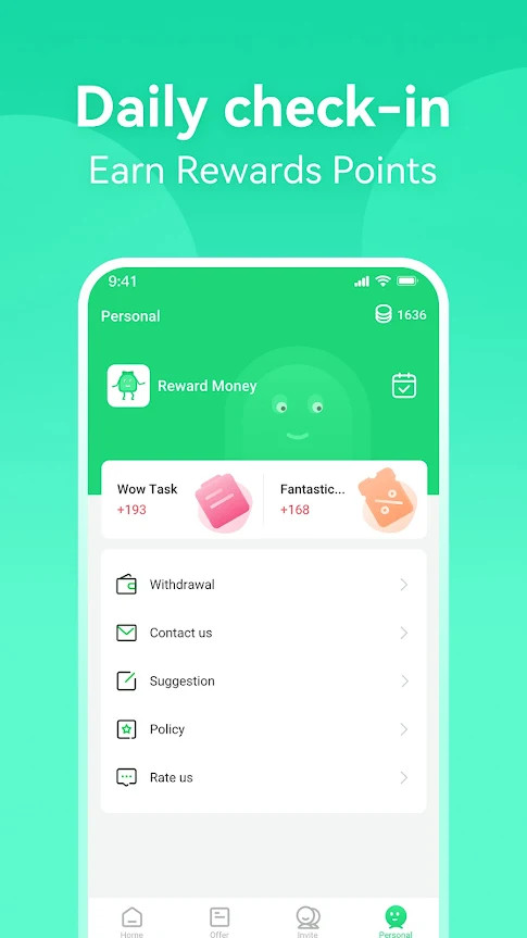 Reward Money Cash With Task screenshot image 1_Popularmodapk.com