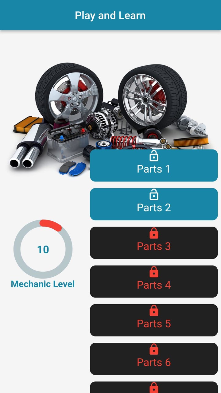 Car parts Quiz Game screenshot image 1_Popularmodapk.com