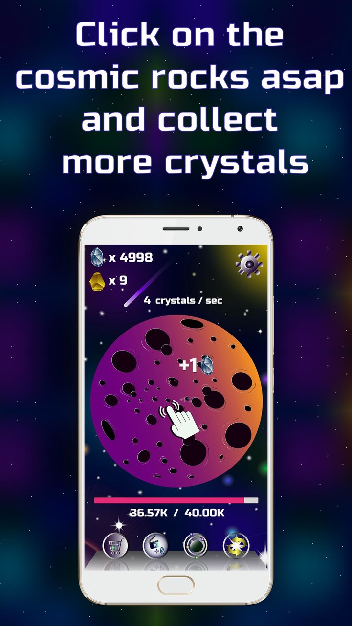 Idle Cosmos Clicker: Asteroids screenshot image 19_Popularmodapk.com