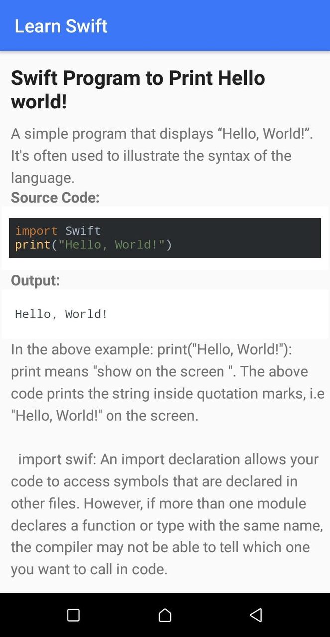 Learn Swift Programming screenshot image 18_Popularmodapk.com