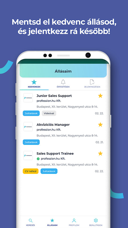 Profession - állások azonnal screenshot image 1_Popularmodapk.com