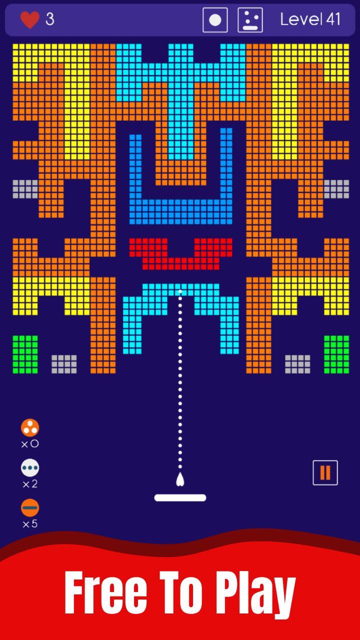 Brick Breaker Many Balls screenshot image 1_Popularmodapk.com