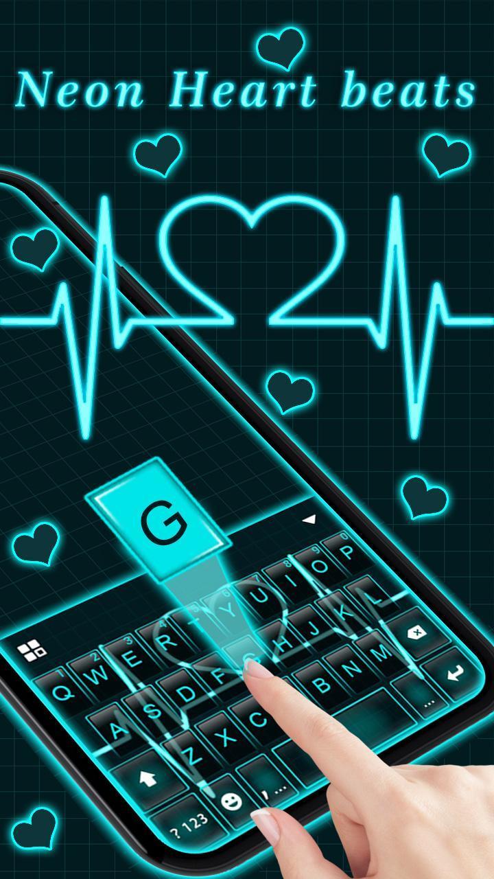 Neon Heart Love Theme screenshot image 1_Popularmodapk.com