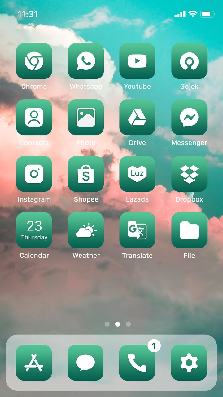 Wow Green Theme  - Icon Pack screenshot image 7_Popularmodapk.com