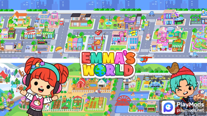 Emma's World - Town & Family screenshot image 2_Popularmodapk.com