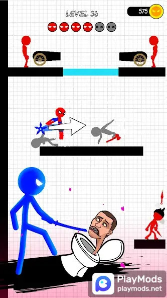 Stickman Hero: Teleport Fight<span>(Unlimited Money)</span> screenshot image 1_Popularmodapk.com