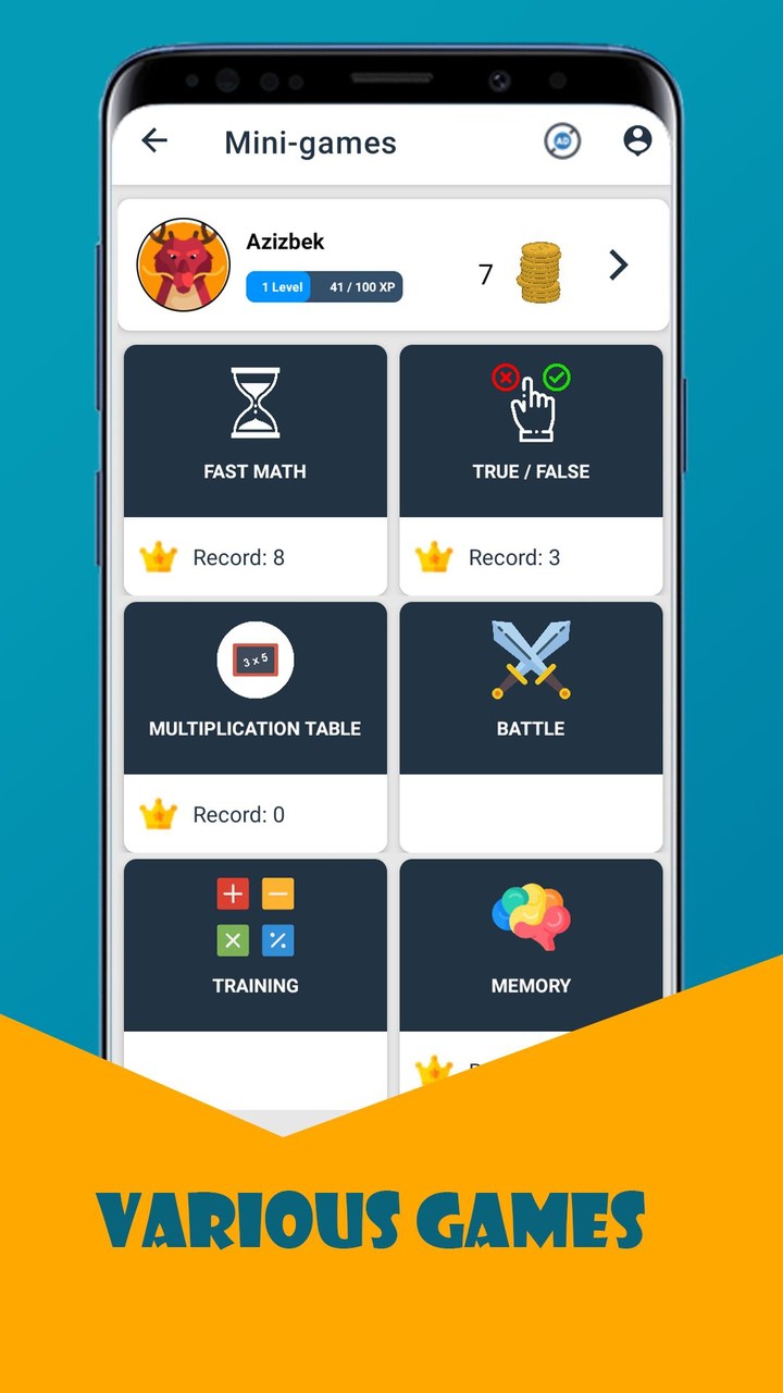 Math Exercises for the brain screenshot image 1_Popularmodapk.com