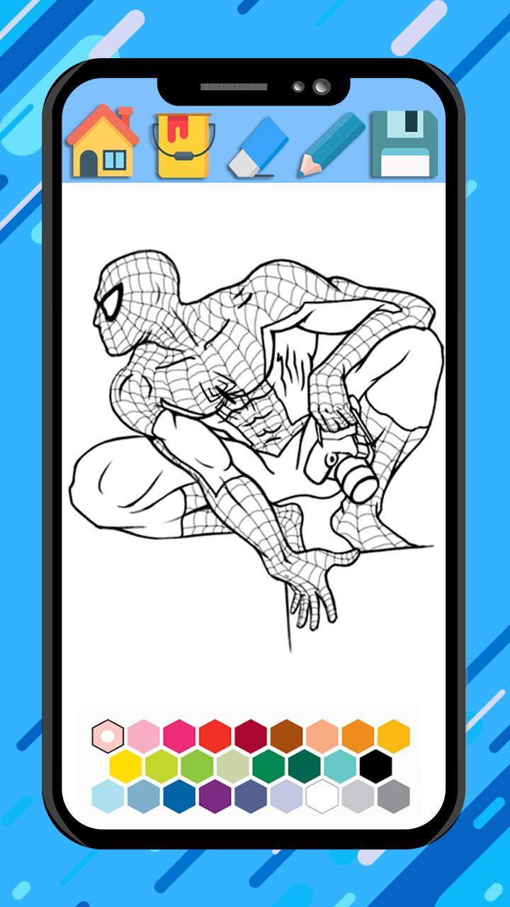 Spider super hero coloring man screenshot image 3_Popularmodapk.com