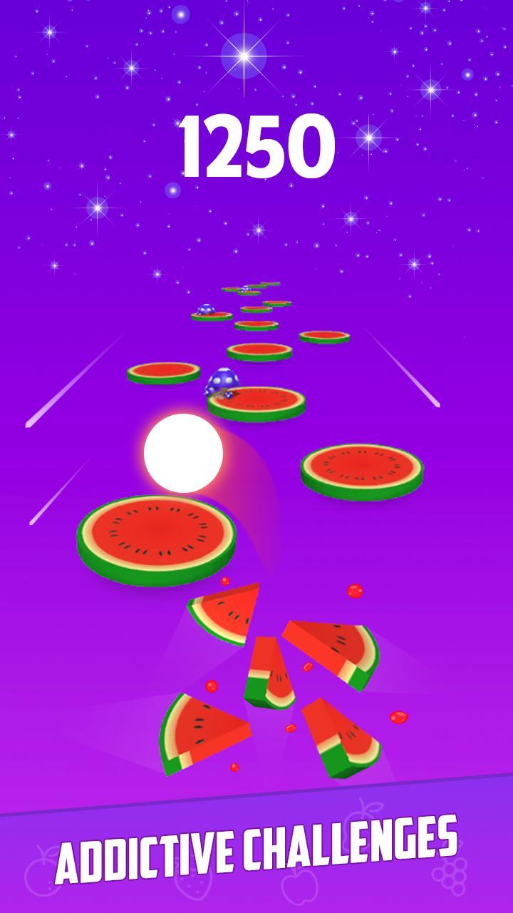 Dancing Fruity Tiles Hop Ball screenshot image 8_Popularmodapk.com
