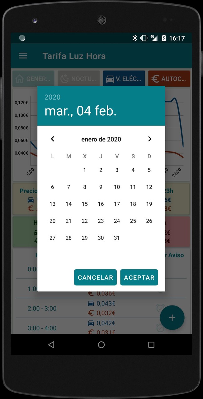 Tarifa Luz Hora screenshot image 2_Popularmodapk.com