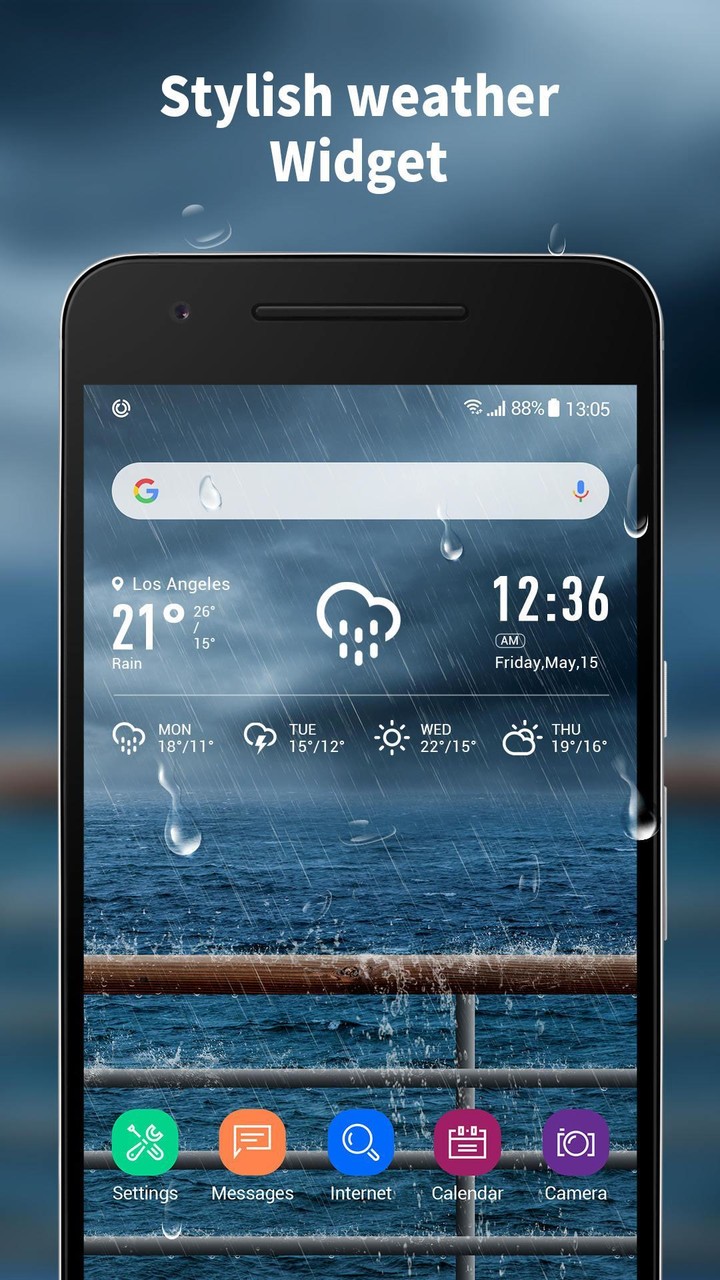 Hourly weather forecast and long-term report screenshot image 5_Popularmodapk.com