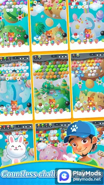 Bubble Shooter : Animals Pop<span>(Unlimited Currency)</span> screenshot image 2_Popularmodapk.com
