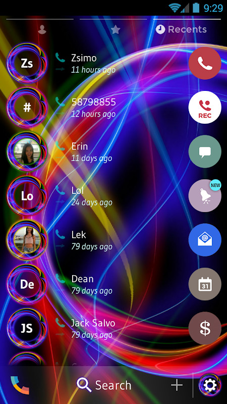 Theme Dialer Neon Abstract screenshot image 3_Popularmodapk.com