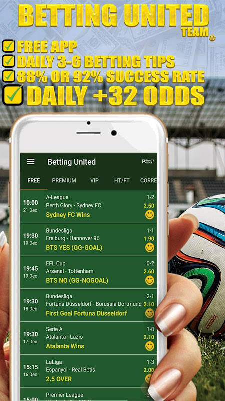 Betting United: Betting Tips screenshot image 2_Popularmodapk.com