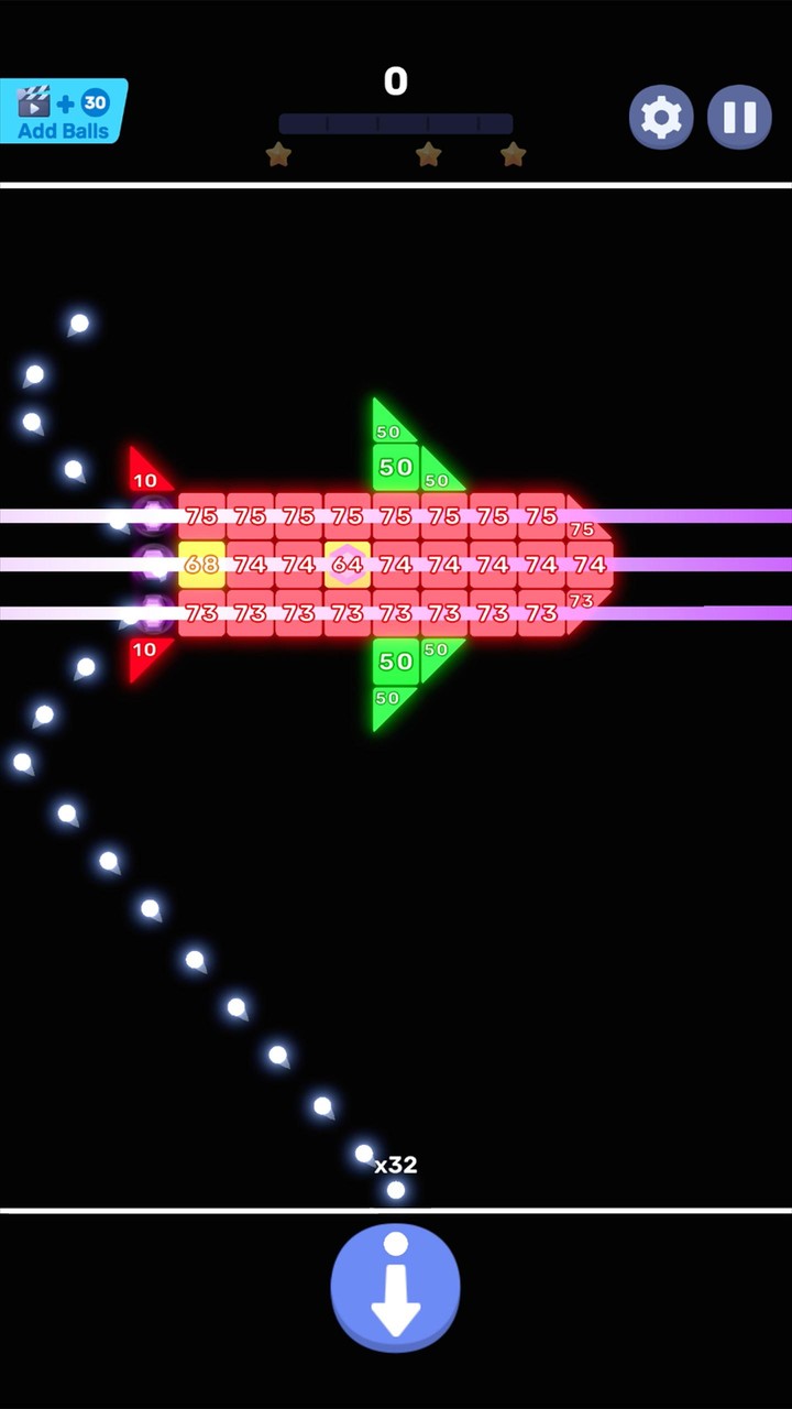 Glow Bricks Ball Crusher screenshot image 5_Popularmodapk.com