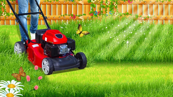 Lawn Mower Mowing Simulator screenshot image 5_Popularmodapk.com