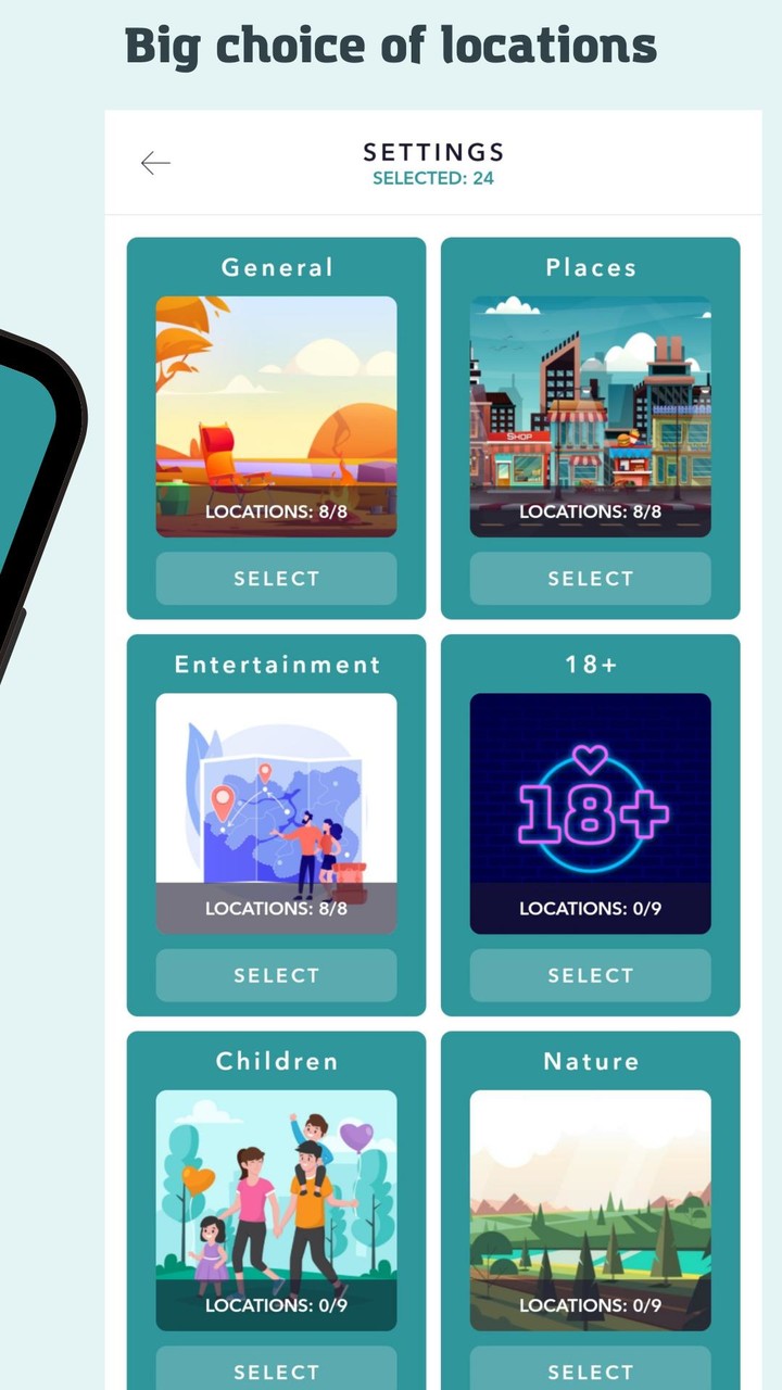 SpyFall - game for the party screenshot image 2_Popularmodapk.com