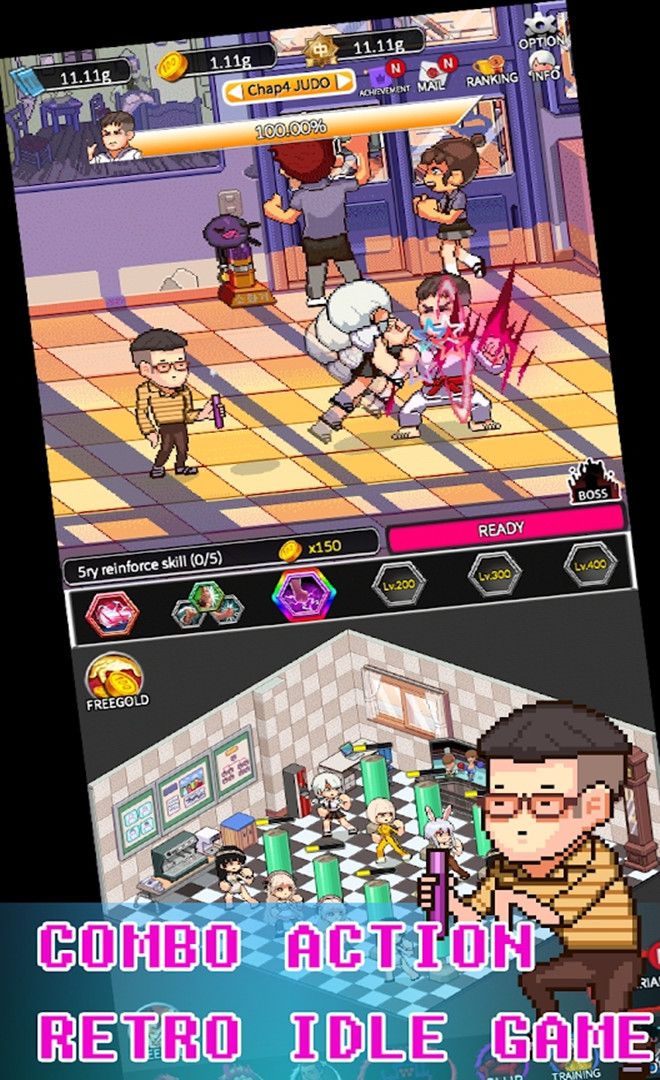 RETRO SCHOOL : Epic idle(Unlimited Coins) screenshot image 1_Popularmodapk.com