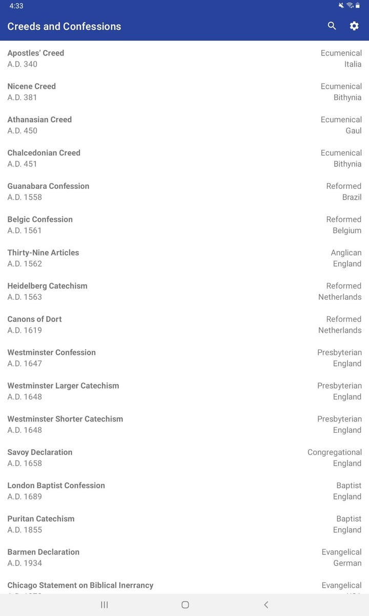 Creeds and Confessions screenshot image 9_Popularmodapk.com