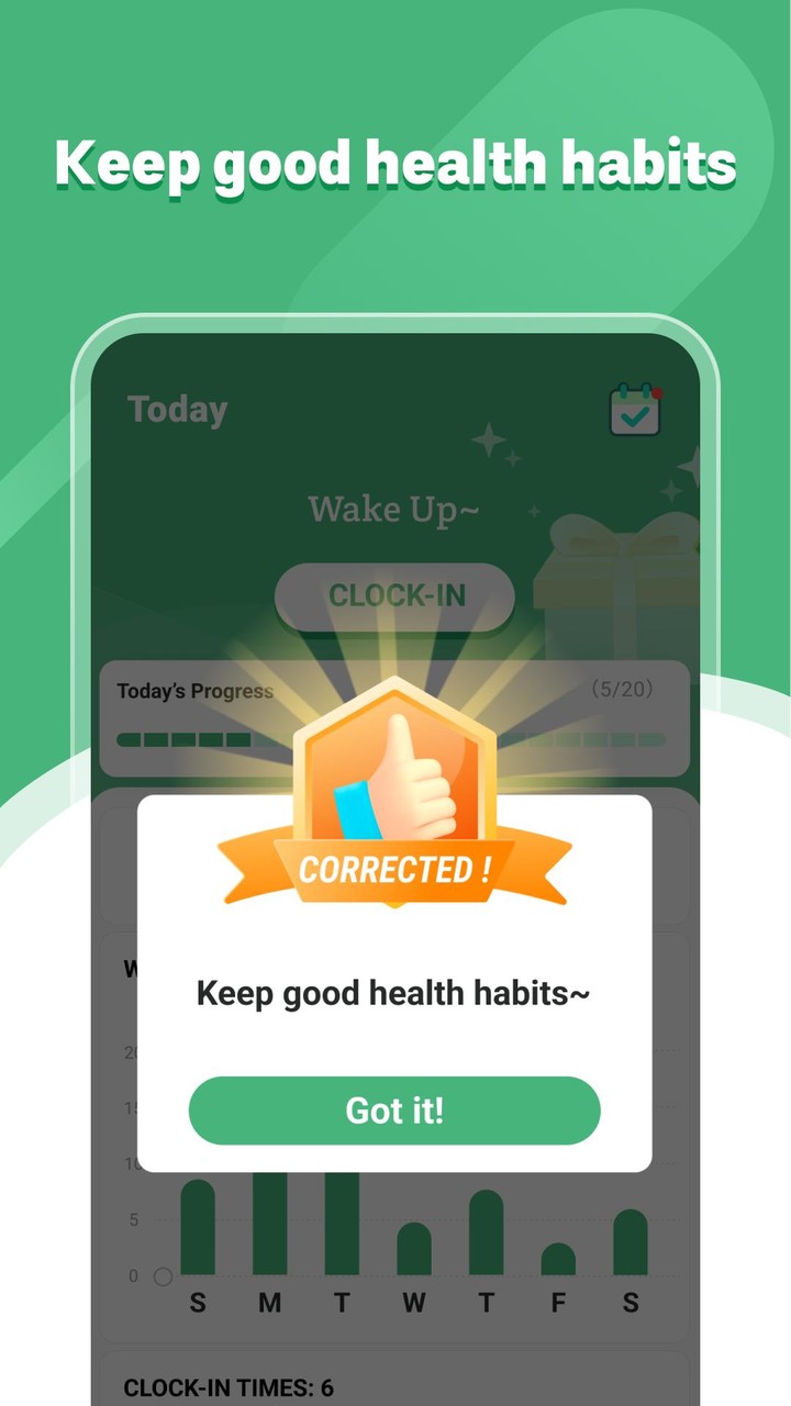 Lucky Habit: health tracker screenshot image 3_Popularmodapk.com