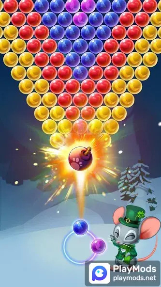 Bubble Shooter - Buster & Pop<span>(Speed change)</span> screenshot image 3_Popularmodapk.com