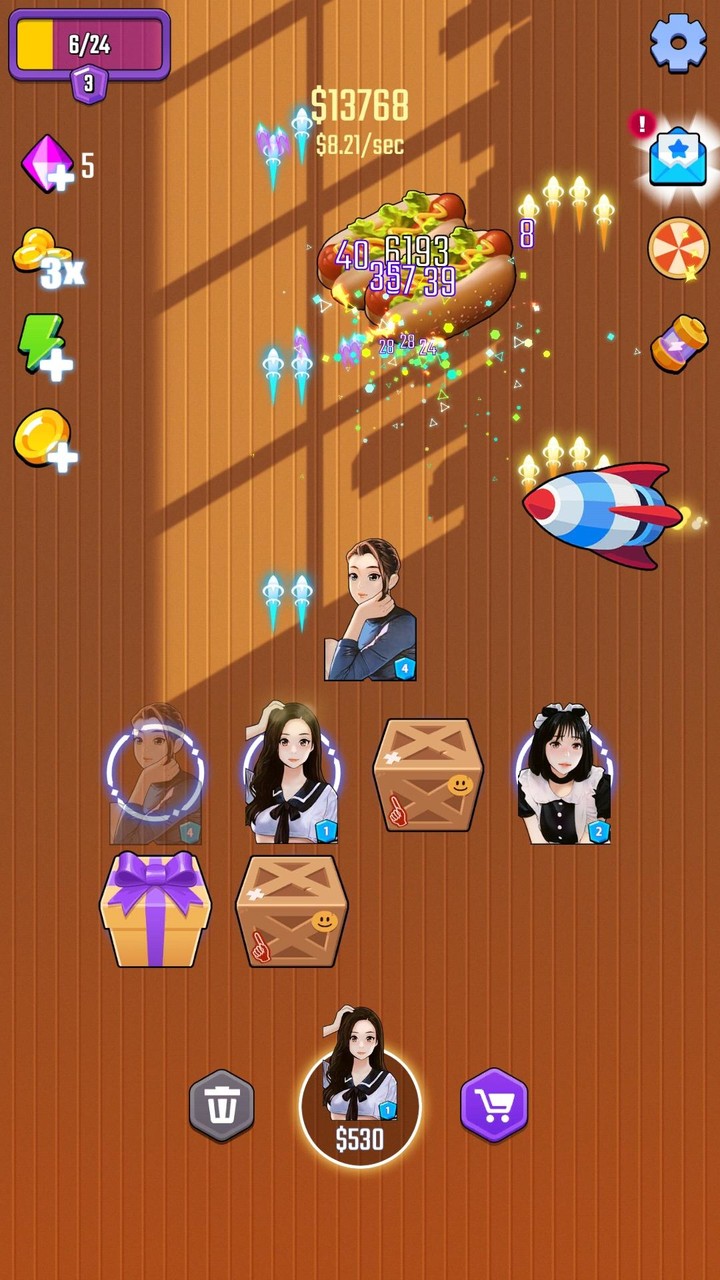 Sexy defenders: idle shooting screenshot image 5_Popularmodapk.com