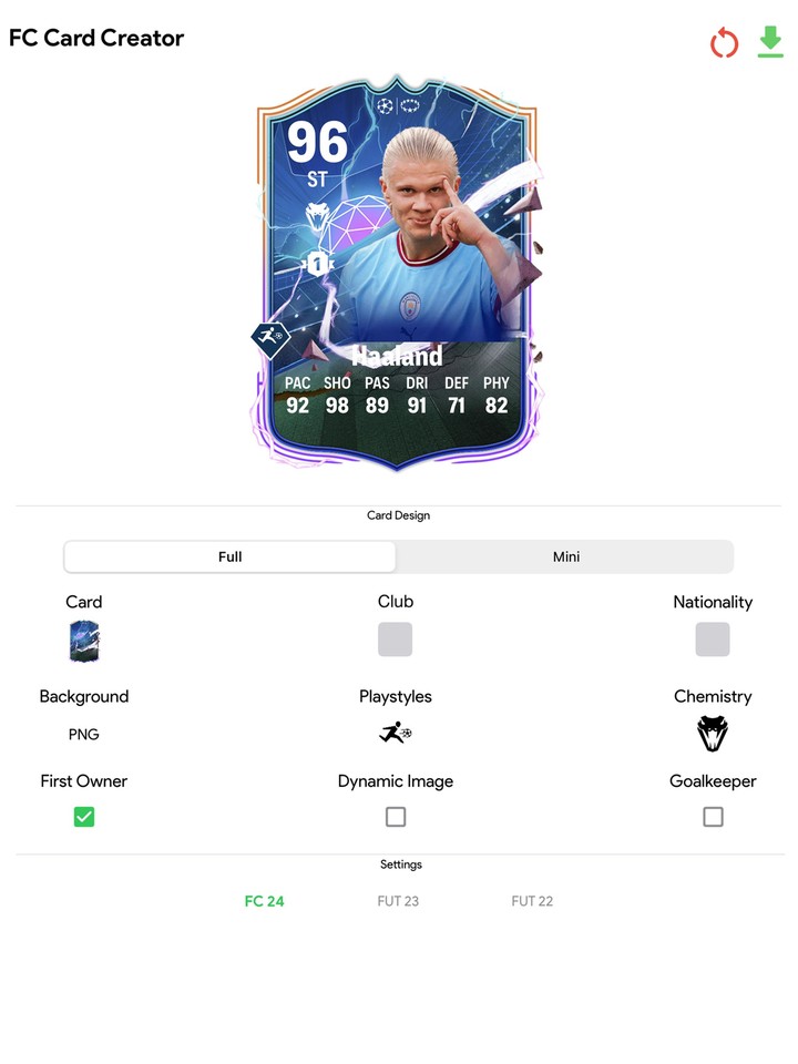 FC 24 Card Creator screenshot image 5_Popularmodapk.com