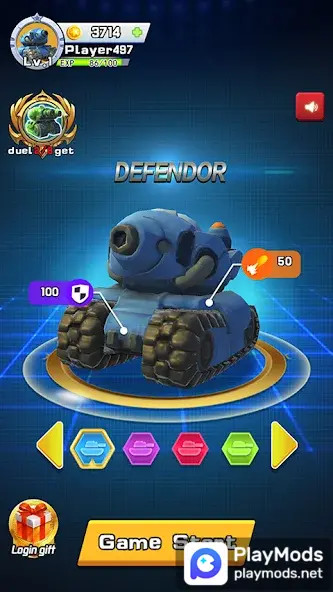 Crazy Tankio - final battle<span>(AD Remove-Free Rewards)</span> screenshot image 2_Popularmodapk.com