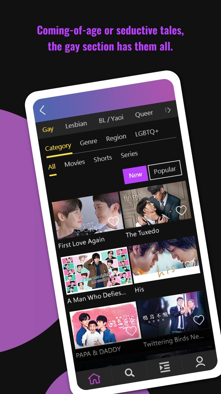 GagaOOLala: Gay, Les, BL Films screenshot image 3_Popularmodapk.com