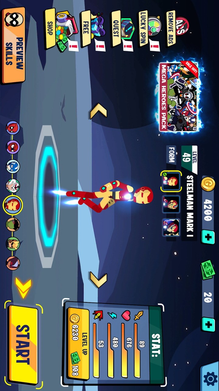 Stickman Superhero(MOD) screenshot image 11_Popularmodapk.com