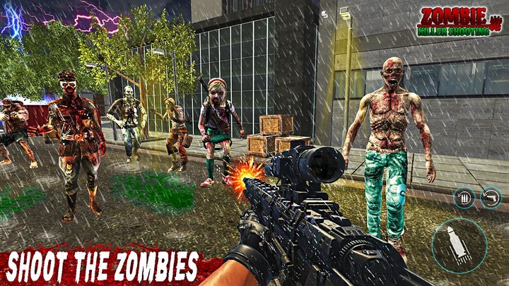 Zombie Killer Shooting Games screenshot image 2_Popularmodapk.com