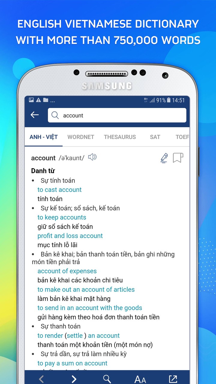 Vietnamese English Dictionary - Tu Dien Anh Viet screenshot image 1_Popularmodapk.com