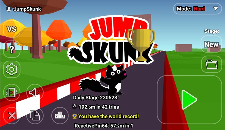 Jump Skunk - 1 Minute Runner screenshot image 1_Popularmodapk.com