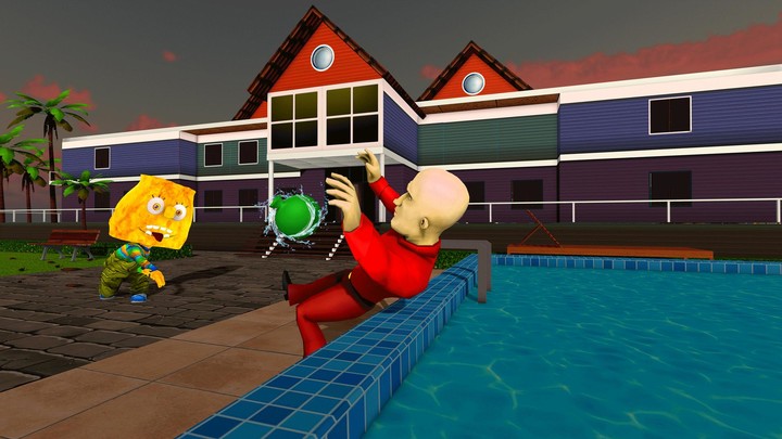 Scary Neighbor Sponge Secret screenshot image 5_Popularmodapk.com