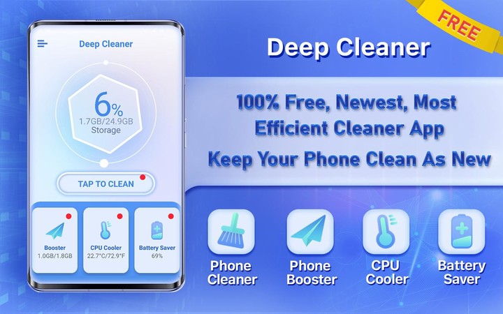 Deep Cleaner - Keep Your Phone Clean As New screenshot image 1_Popularmodapk.com