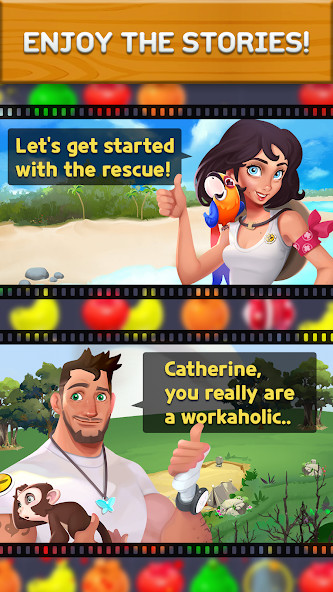 Puzzle Fruits: Rescue Wild<span>(Mod APK)</span> screenshot image 4_Popularmodapk.com