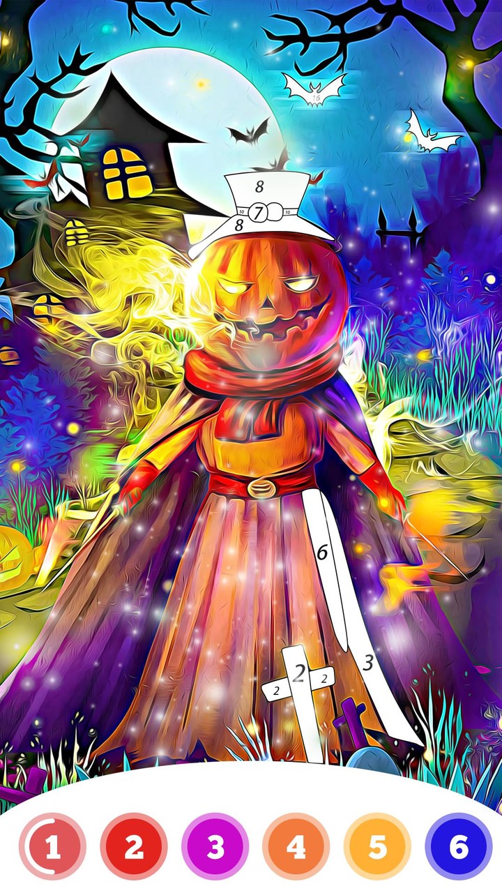 Halloween Coloring Book Game screenshot image 1_Popularmodapk.com