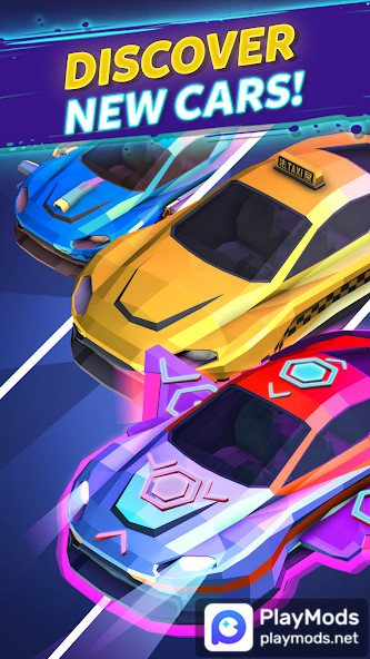 Merge Cyber Car: Highway Racer<span>(Unlimited money)</span> screenshot image 4_Popularmodapk.com