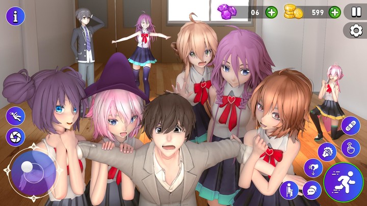 High School Love Sim Life Game screenshot image 2_Popularmodapk.com