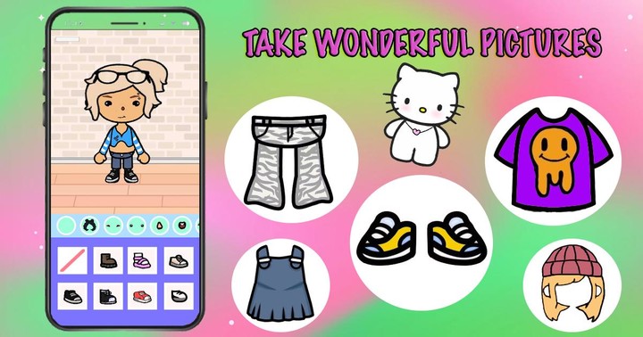 Wednesday Toca Doll Makeover screenshot image 4_Popularmodapk.com