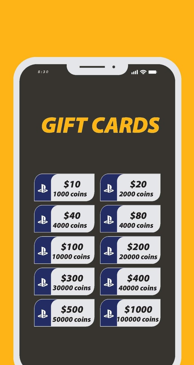 Gift Game PSN Cards screenshot image 3_Popularmodapk.com