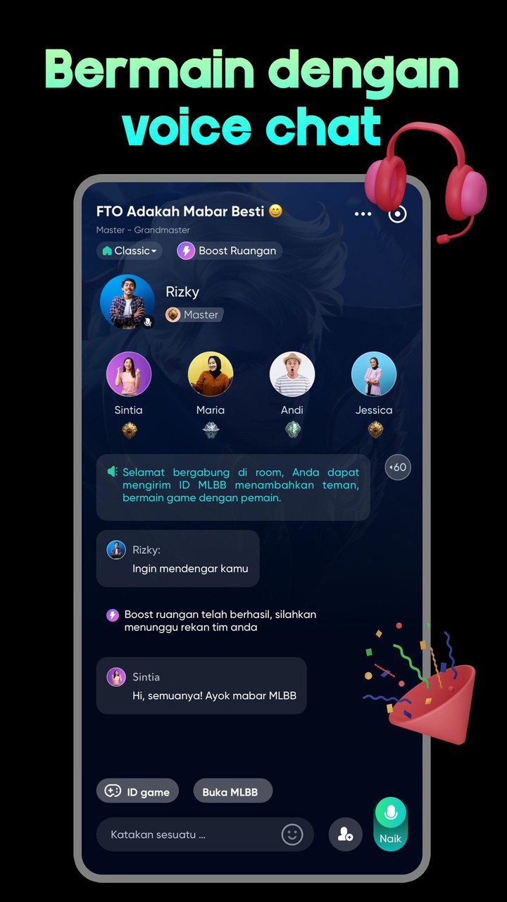 Aiko - ML Team Up & Voice Chat screenshot image 6_Popularmodapk.com