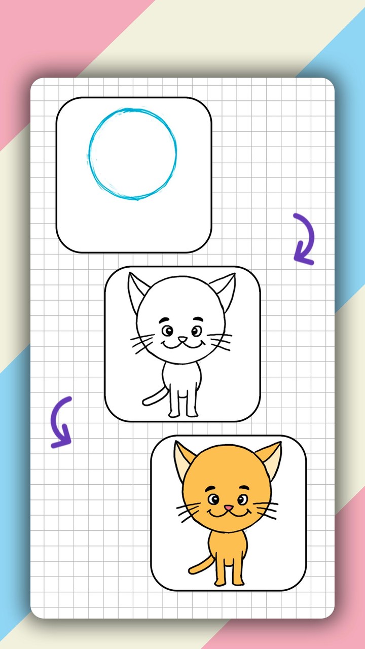 How to draw cute animals step  screenshot image 6_Popularmodapk.com