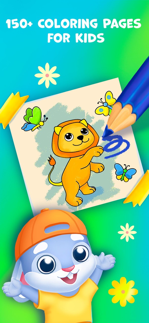 Baby coloring book for kids 2+ screenshot image 1_Popularmodapk.com